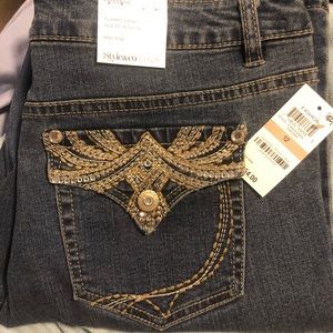 Style & Co tummy control straight leg jeans